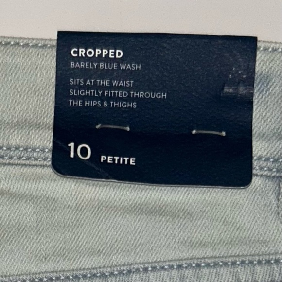 NWT J.Jill High-Rise Cropped Denim Jeans Light Wash Size 10P Petite Comfort - Picture 7 of 13